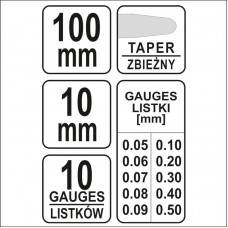 YT-7222 YATO Lere pentru masurare, lungime 100 mm,..